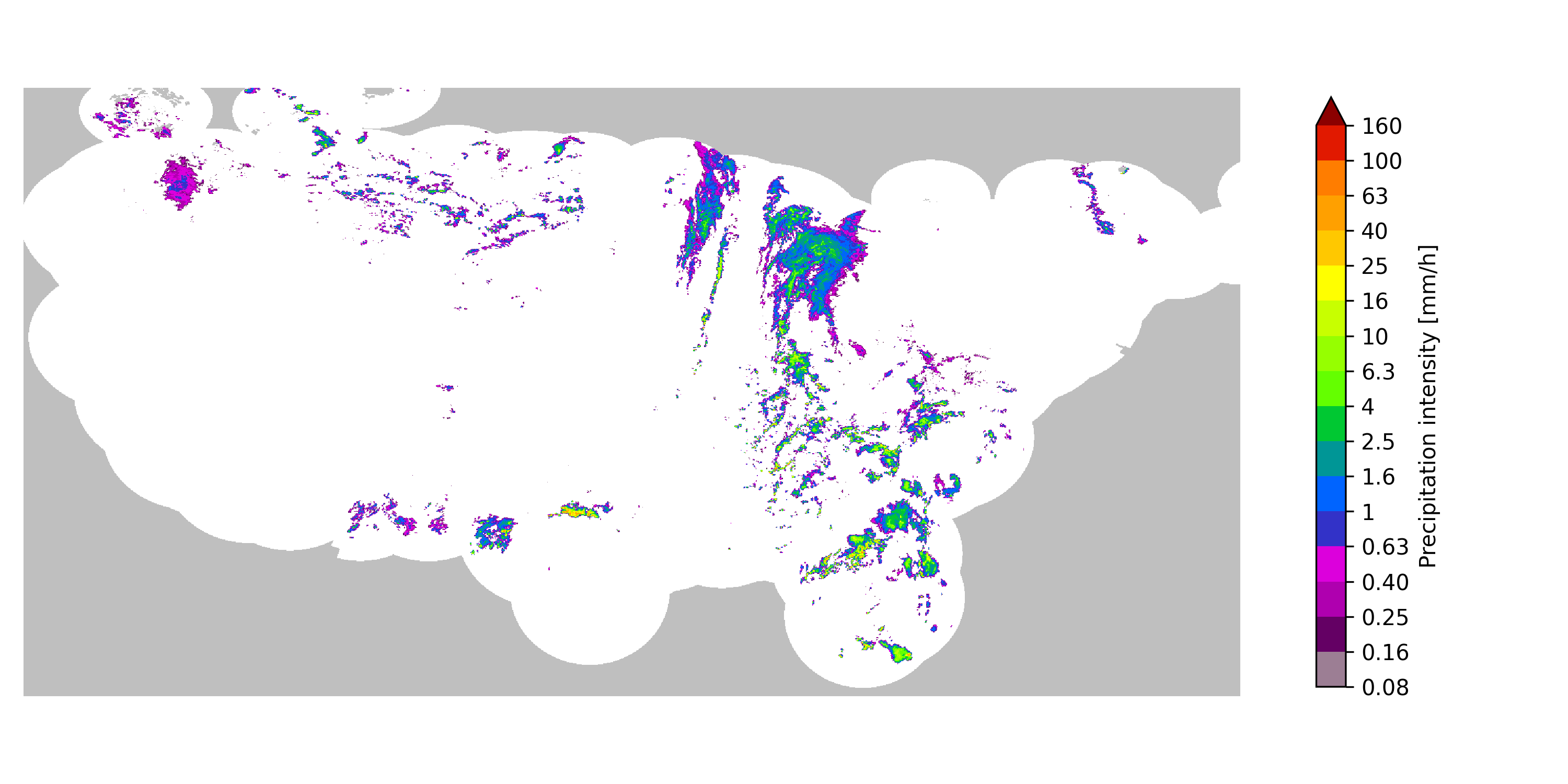 plot custom precipitation range