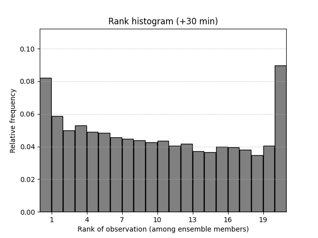 Rank histogram (+30 min)