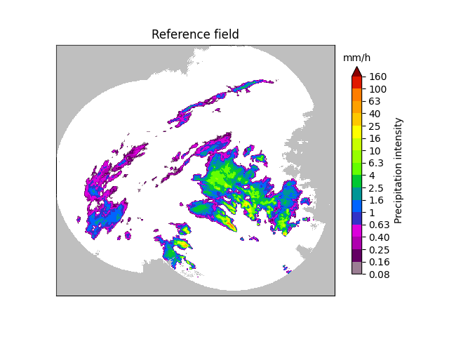 Reference field, mm/h