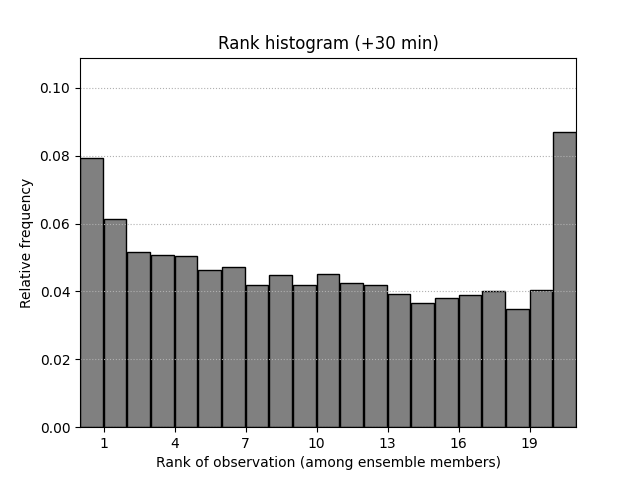 Rank histogram (+30 min)
