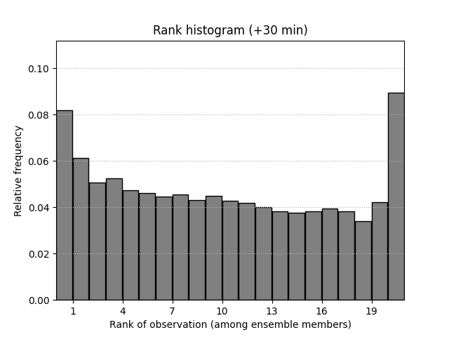 Rank histogram (+30 min)
